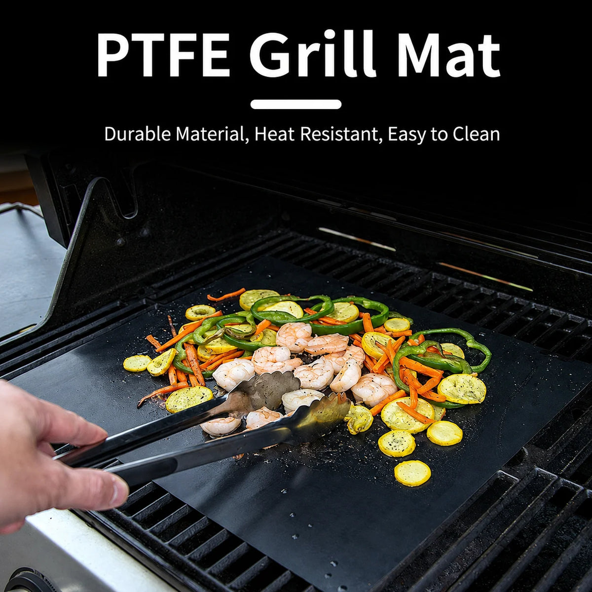 BBQ Grill Mat Non-Stick Reusable Set of 10