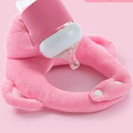 Baby Bottle Support Pillow Elastic Strap & Soft Plush