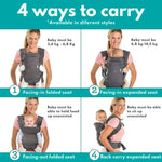 Baby Carrier Ergonomic Design 4 Carrying Positions