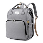 Baby Changing Backpack Fold-Out Travel Bed Insulated Bottle Pockets