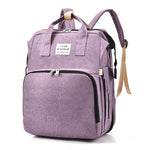 Baby Changing Backpack Fold-Out Travel Bed Insulated Bottle Pockets