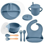 Baby Dinnerware Set Silicone BPA-Free 10-Piece Set
