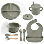 Baby Dinnerware Set Silicone BPA-Free 10-Piece Set