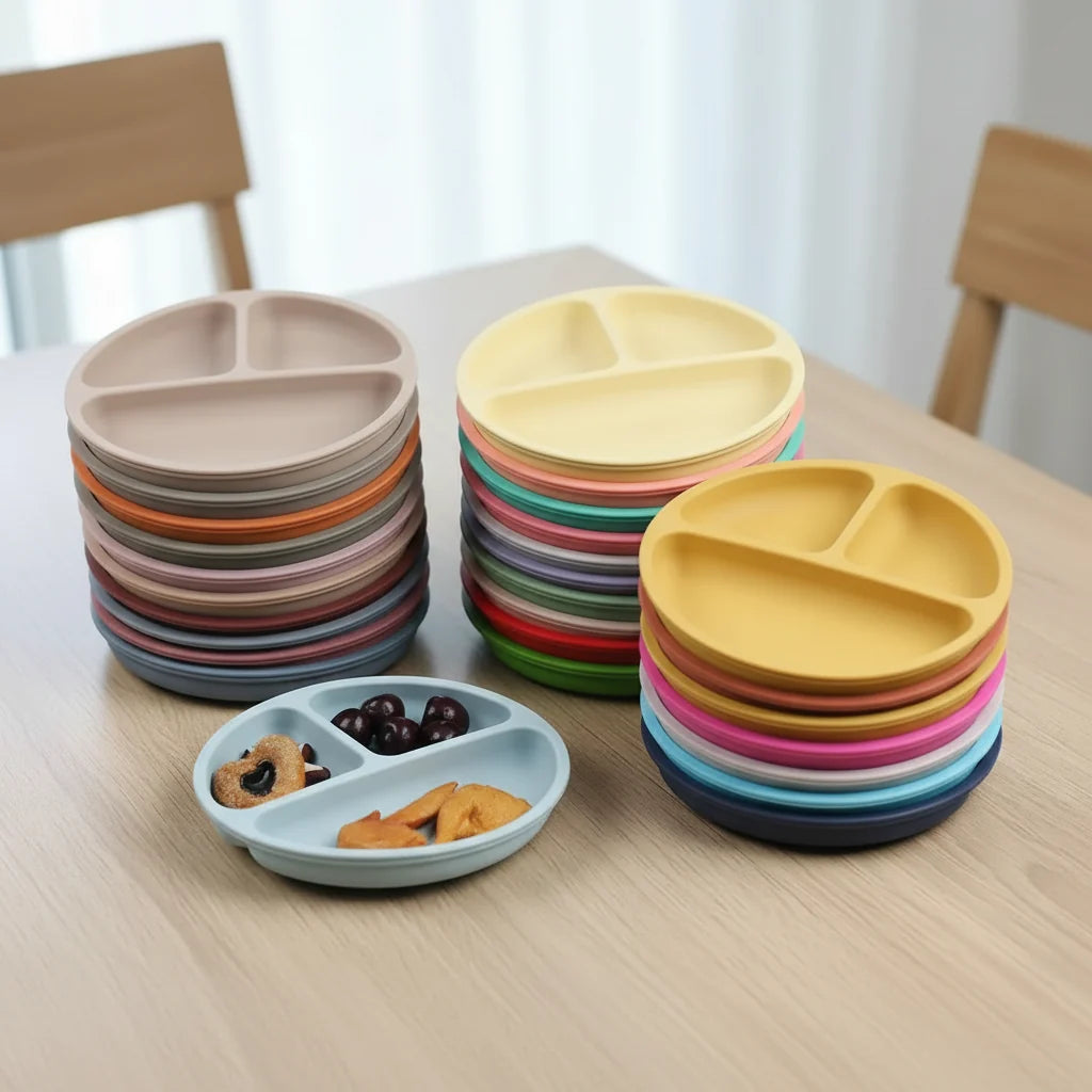 Baby Dinnerware Set Silicone BPA-Free 10-Piece Set