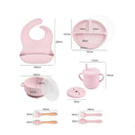 Baby Dinnerware Set Silicone BPA-Free 10-Piece Set
