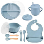 Baby Dinnerware Set Silicone BPA-Free 10-Piece Set