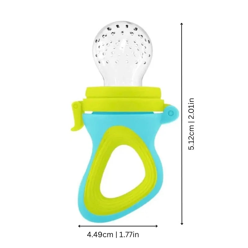 Baby Fruit Feeder Soft Silicone Tip Easy-Grip Squeeze Design