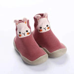 Baby Grip Socks Animal Print Flexible Soft Sole Breathable Fabric