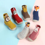 Baby Grip Socks Animal Print Flexible Soft Sole Breathable Fabric
