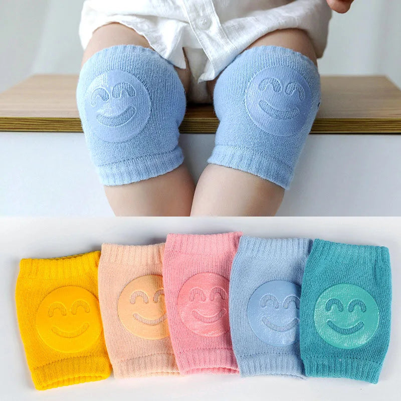 Baby Knee Pads Cushioned Cotton Blend & Silicone Grip