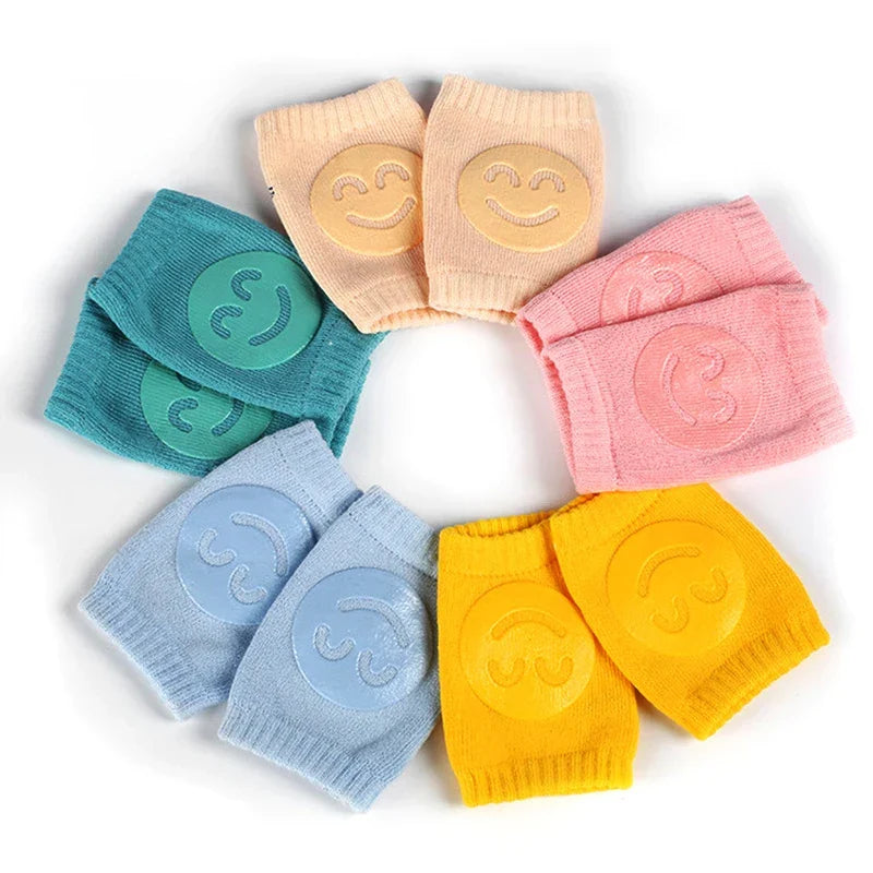 Baby Knee Pads Cushioned Cotton Blend & Silicone Grip