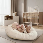 Baby Lounger Cushion Breathable Cotton Ergonomic Support