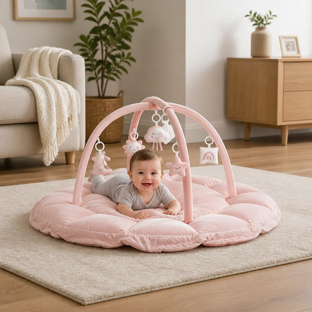 Baby Play Mat 5-In-1 Padded Activity Arch
