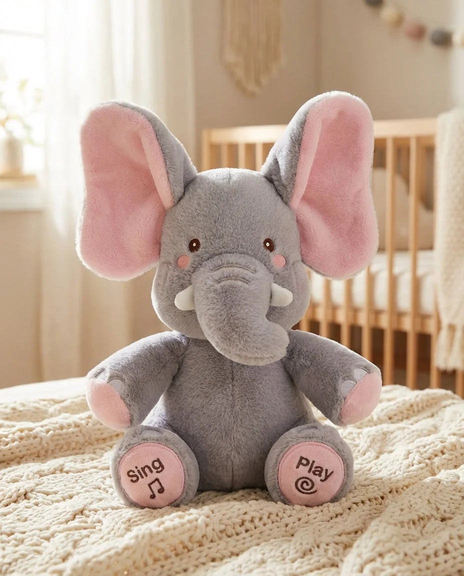 Baby Plush Toy Interactive Peekaboo Soothing Melodies