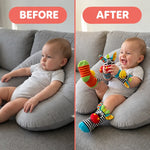 Baby Rattle Set Cotton 4-Piece Wrist & Foot Rattles
