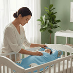 Baby Sleeping Bag Breathable Cotton Temperature-Regulating Zipper