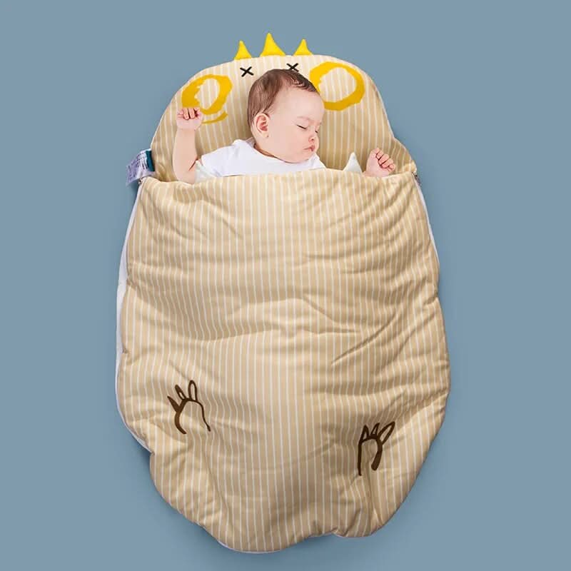 Baby Sleeping Bag Breathable Cotton Temperature-Regulating Zipper
