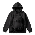 Babywearing Hoodie Sherpa Fleece Removable Zip-On Panel