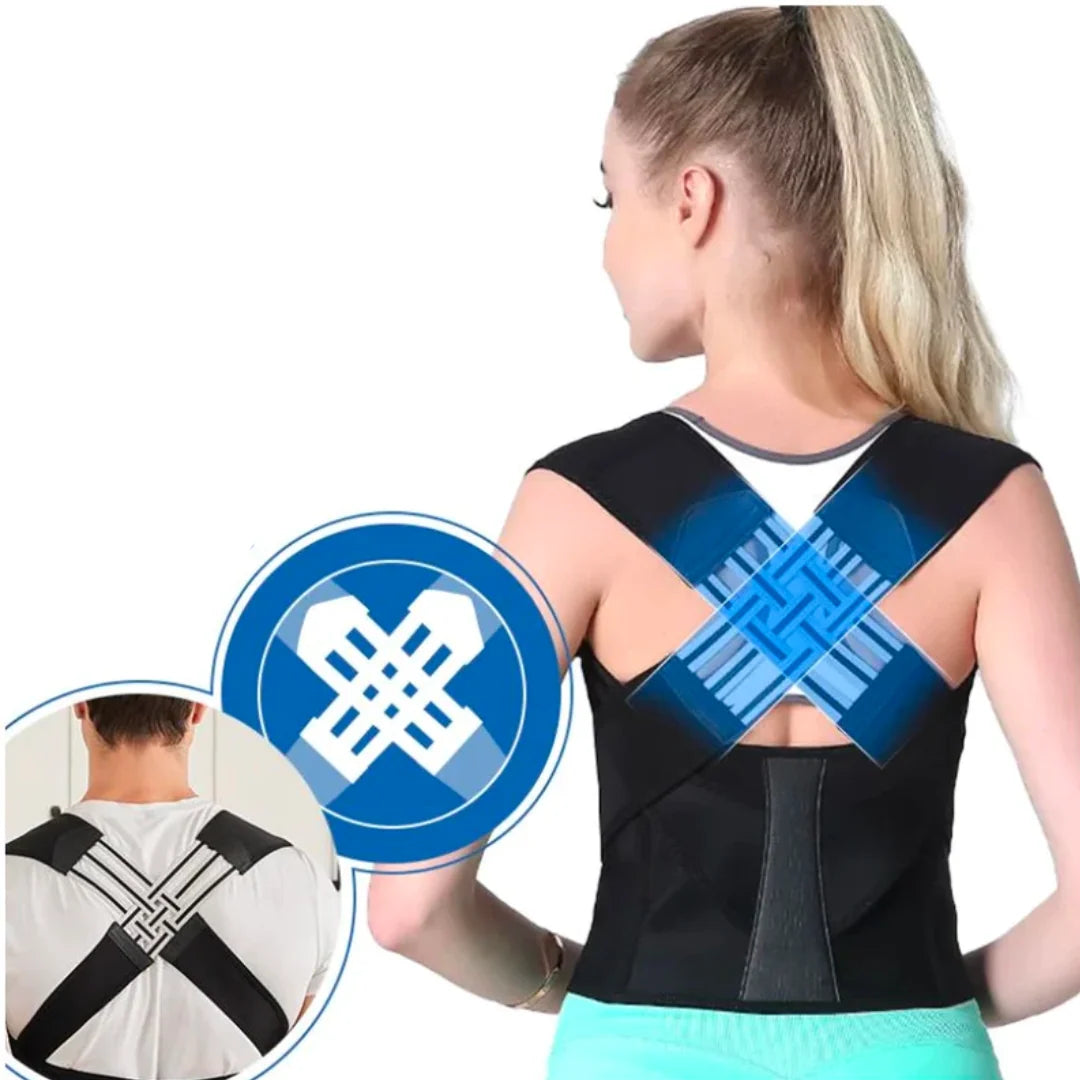 Back Posture Corrector Adjustable Stretch Straps Discreet Fit