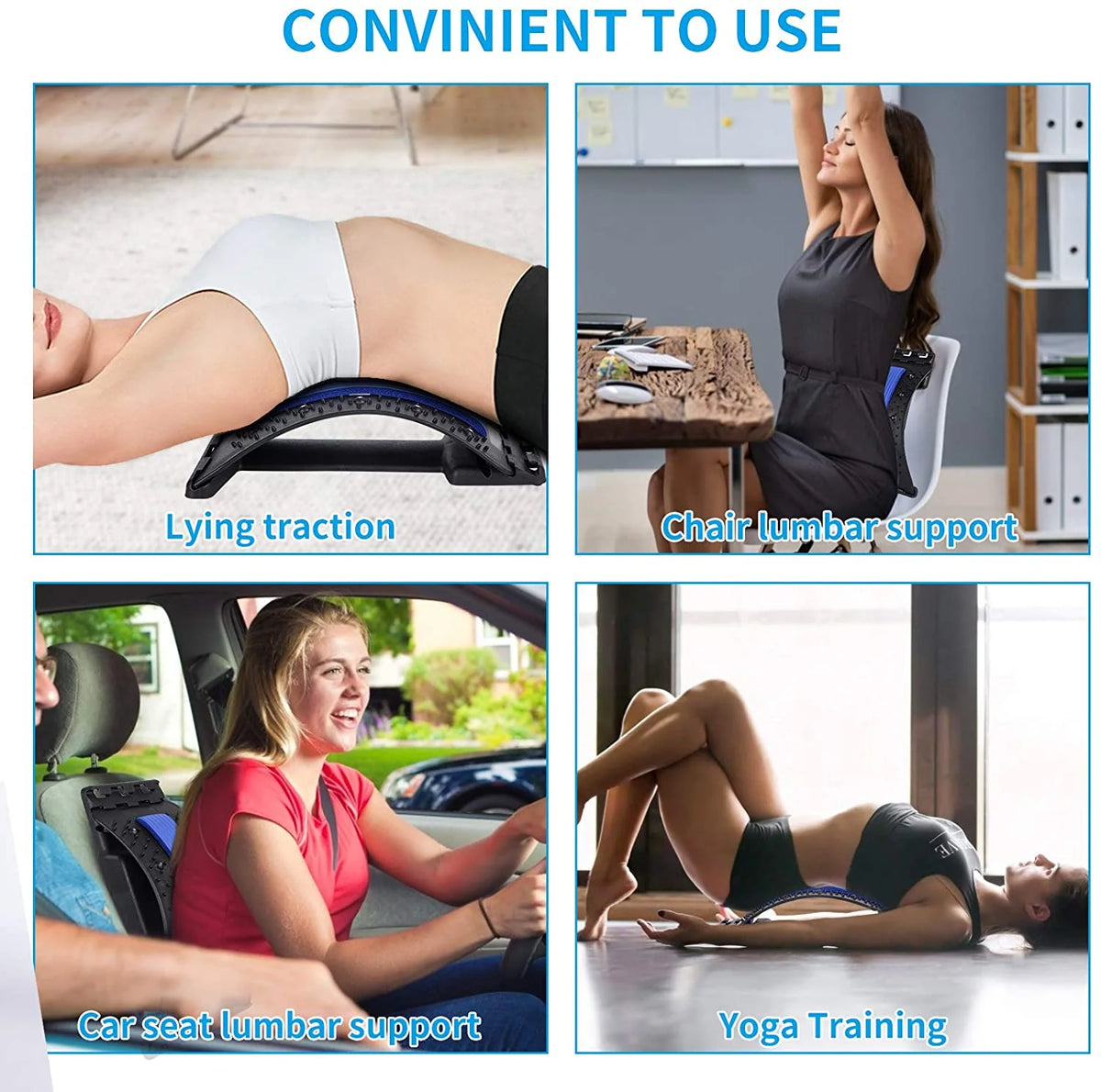 Back Stretcher Ergonomic Decompression & Acupressure