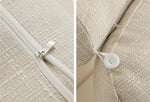 Back Support Cushion Adjustable Headrest Removable Cotton Cover
