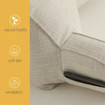 Back Support Cushion Adjustable Headrest Removable Cotton Cover