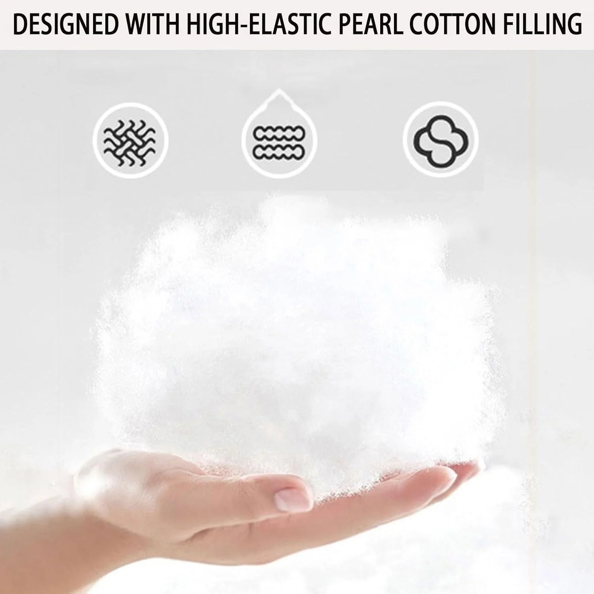 Back Support Cushion Adjustable Headrest Removable Cotton Cover