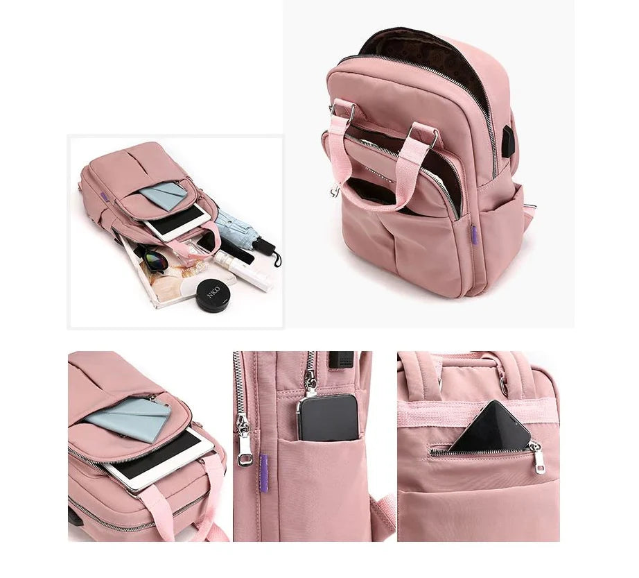 Backpack Anti-Theft USB Charging Organizer