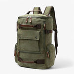 Backpack Durable Canvas 15-Inch Laptop Compartment Adjustable Straps