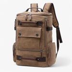 Backpack Durable Canvas 15-Inch Laptop Compartment Adjustable Straps