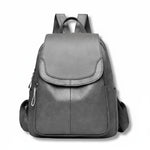 Backpack Embossed PU Leather Hidden Anti-Theft Zipper