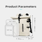 Backpack Expandable Rolltop 15.6-Inch Laptop Compartment Water-Repellent