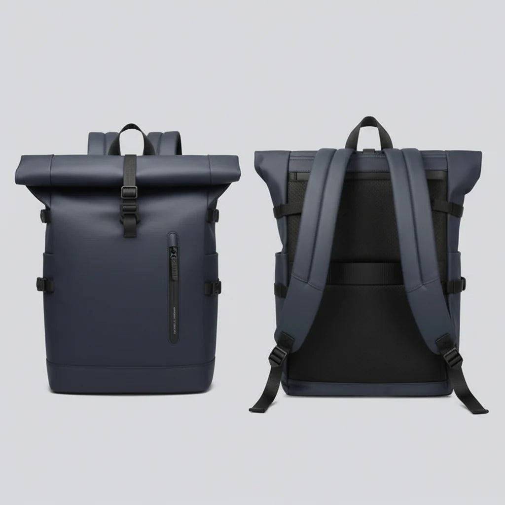 Backpack Expandable Rolltop 15.6-Inch Laptop Compartment Water-Repellent