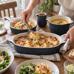 Bakeware Set Porcelain Ceramic Glossy Glazed Finish