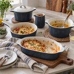 Bakeware Set Porcelain Ceramic Glossy Glazed Finish