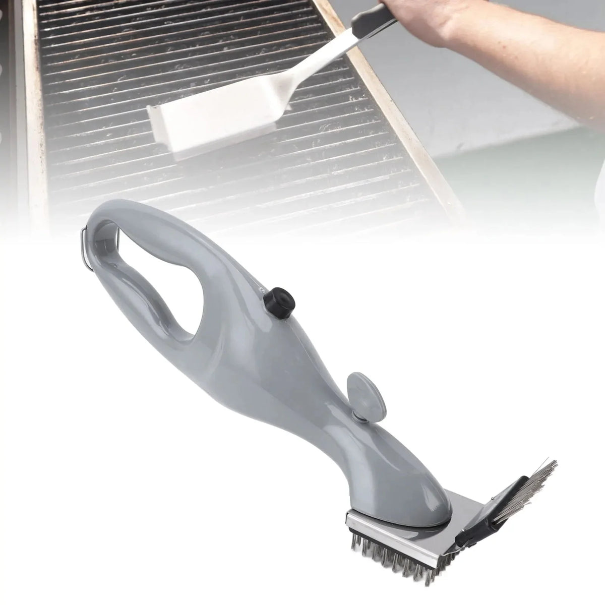 Barbecue Grill Brush Steam Powered Stainless Steel Dishwasher Safe