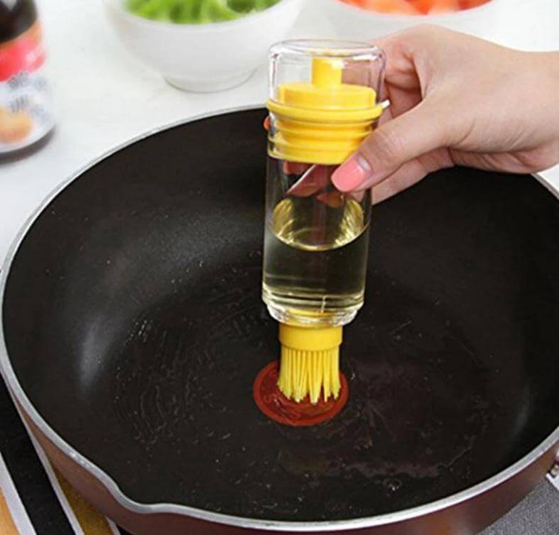 Basting Brush Bottle Built-In Applicator Drip-Resistant