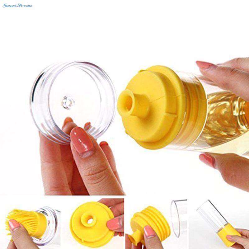 Basting Brush Bottle Built-In Applicator Drip-Resistant
