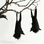 Bat Hanging Ornaments Felt Lightweight With Hanging Loops