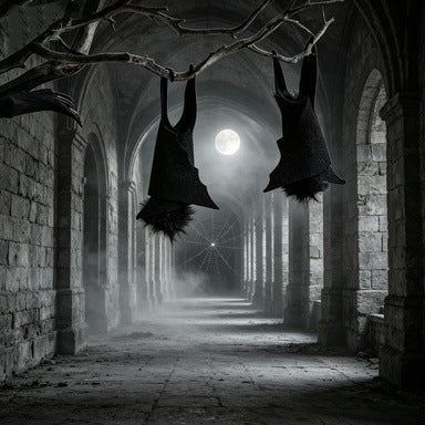 Bat Hanging Ornaments Felt Lightweight With Hanging Loops