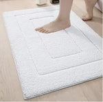 Bath Mat Absorbent Microfiber Non-Slip Machine-Washable