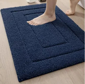 Bath Mat Absorbent Microfiber Non-Slip Machine-Washable
