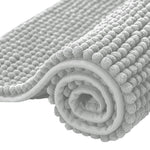 Bath Mat Chenille Absorbent Non-Slip Machine Washable