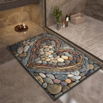Bath Mat Diatomaceous Earth Quick-Drying Non-Slip Backing