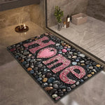 Bath Mat Diatomite Quick-Drying Non-Slip Rubber Base