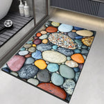 Bath Mat Diatomite Quick-Drying Non-Slip Rubber Base
