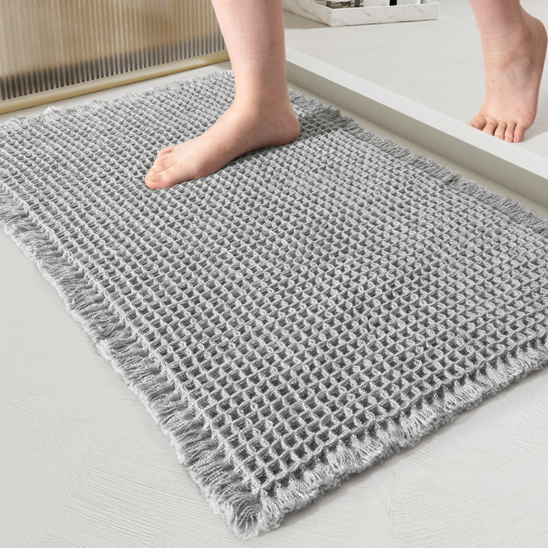 Bath Mat Highly Absorbent Plush Woven Machine Washable