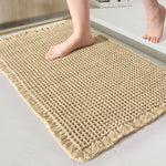 Bath Mat Highly Absorbent Plush Woven Machine Washable