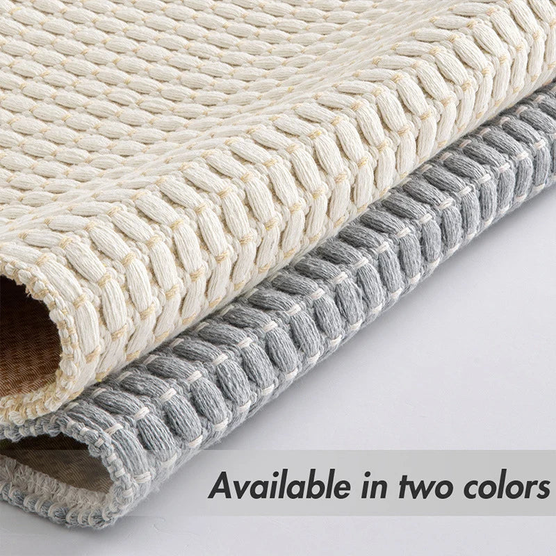 Bath Mat Highly Absorbent Plush Woven Machine Washable