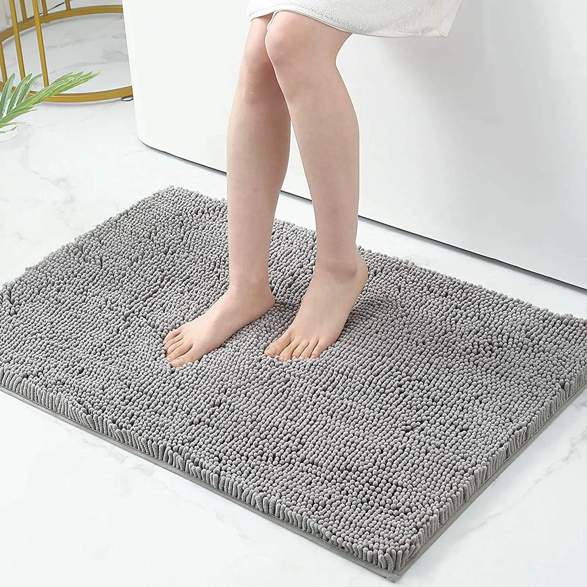 Bath Mat Non-Slip Quick-Drying Plush Absorbent